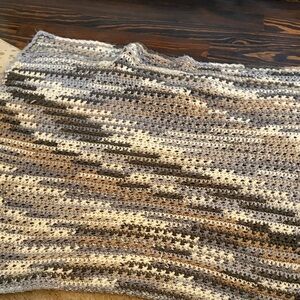 Multicolor Knit Baby Blanket